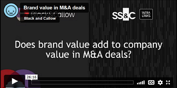 Does brand value add to company value in M&A deals?