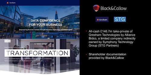Banking on a winning combination: B&C helps Gresham Technologies' take-private by STG Partners
