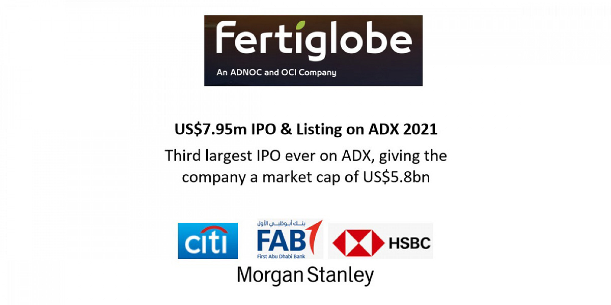 US$7.95m IPO & Listing on ADX 2021