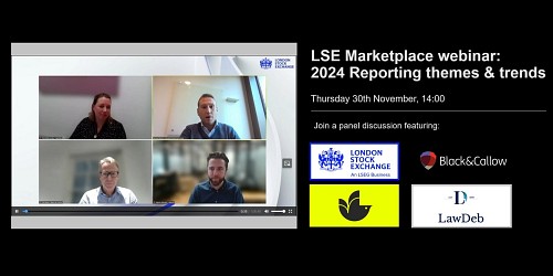 Watch our 30th November Corporate Reporting webinar on demand