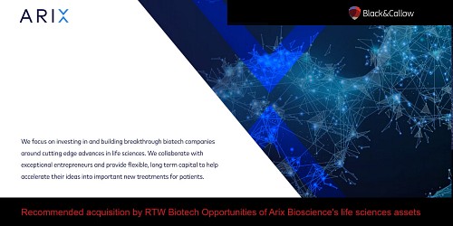 New ventures in life science: helping Arix's transformational M&A deal