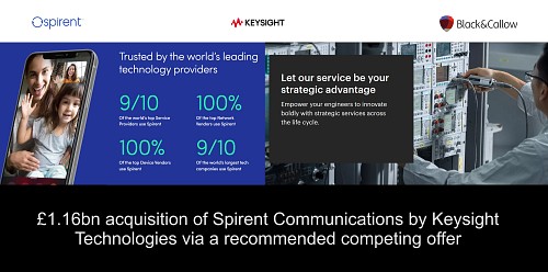 Securing the future: helping the £1.16bn offer for Spirent Communications by Keysight Technologies