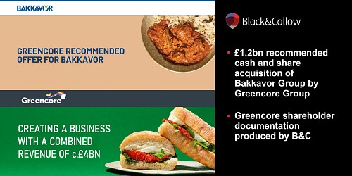 B&C helps Greencore's £1.2bn acquisition of Bakkavor