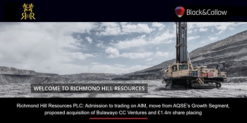 B&C helps Richmond Hill's AIM admission and £1.4m Placing