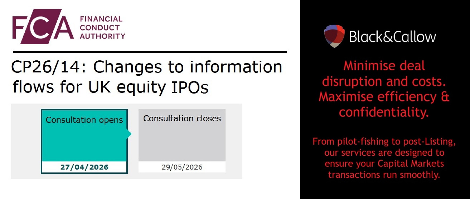 FCA consults on IPO research rules to simplify process