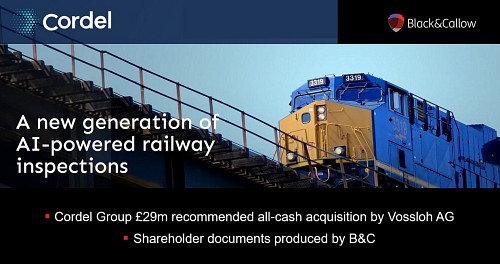 On track: Cordel's £29m acquisition by Vossloh