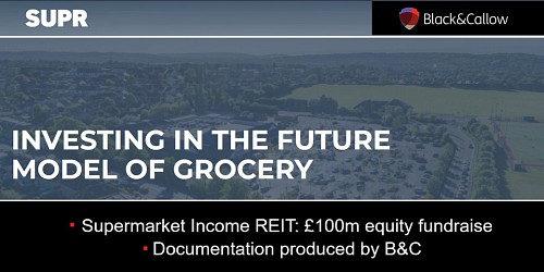 Shopping spree: helping Supermarket Income REIT's £100m fundraise