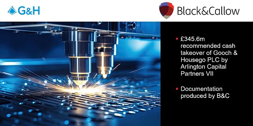 Engineering the best outcome: B&C assists with £345m acquisition of Gooch & Housego