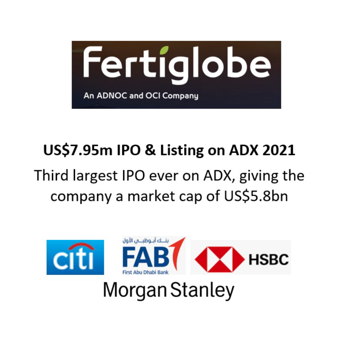 US$7.95m IPO & Listing on ADX 2021